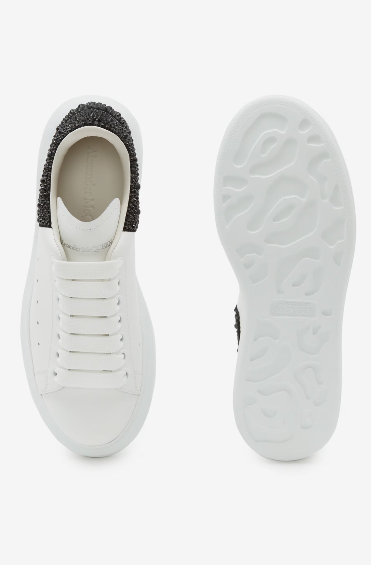 ALEXANDER MCQUEEN BIANCHE E NERE CON STRASS