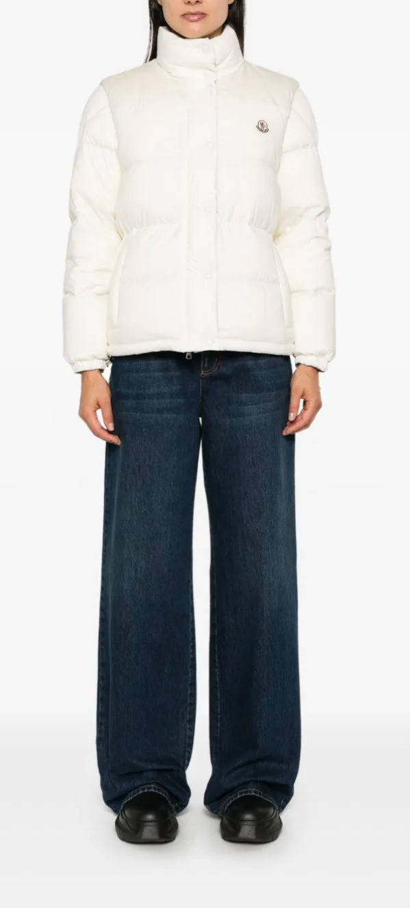 GUBBINO MONCLER DONNA BIANCO SENZA CAPPUCCIO